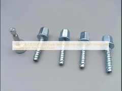 EXW/FOB/CIF/DDP/DDU Trade Term Concrete Anchor Bolt Strong and Durable with Zinc Plated Finish