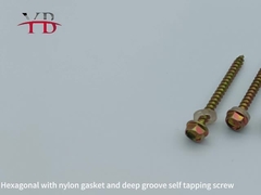 Hex Head Self Tapping Screw With Pvc Washer For Building Materials