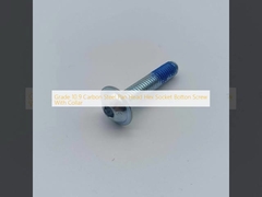 Grade 10.9 Carbon Steel Pan Head Hex Socket Botton Screw With Collar