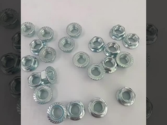 ISO 4161 Hex Flange Nut Carbon Steel Zinc Plated High Quality