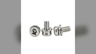 GB9074.4 Cross Recess Pan Head Screw with Flat and Spring Washer Assembly