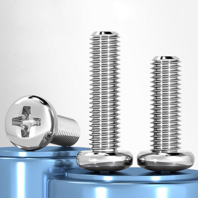 Buy Carbon Steel Pan Head Screw M3 - M12 Self Tapping Round Head Screws online manufacture