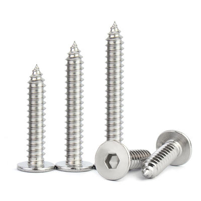 Buy M3.5 Hexagonal Head Screw Grade 4.8 / Grade 8.8 Self Tapping Wood Screws online manufacture