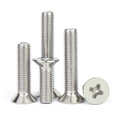 Buy Custom Stainless Steel Screws Corrosion Resistant Flat Head Cross Screw M2 online manufacture