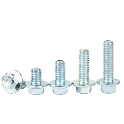 Buy M6 Hexagon Flange Bolts 1 Inch Hex Head Galvanized Bolts With Full Threads online manufacture