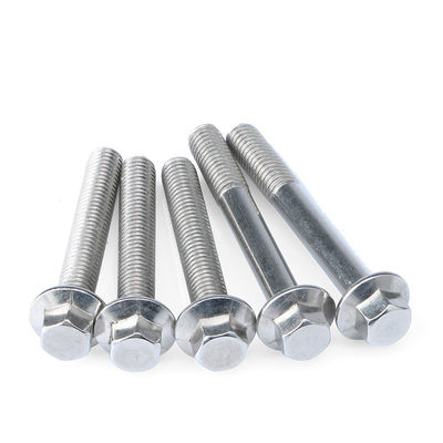 Buy Customized M8 Hex Flange Bolt High Precision Metric Machine Bolts Grade 8.8 online manufacture