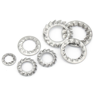 Buy Stainless Steel Serrated Lock Washers Rust Proof Washer With Teeth Inside online manufacture