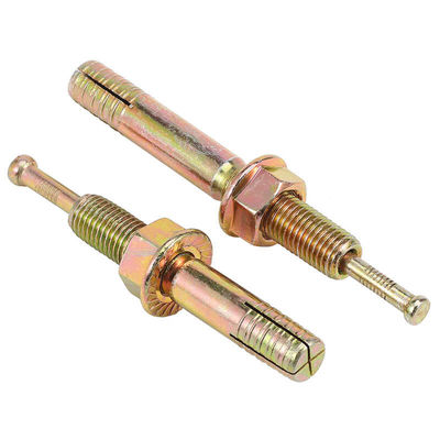 Buy Yellow Galvanized Wedge Anchors Hex Head Sleeve Anchor Slotted Drive online manufacture