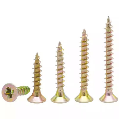 Buy Bugle Head Double Countersunk Screws Sharp Point Phillips Wood Screw Yellow online manufacture