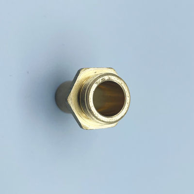 Buy Brass Hexagonal Shaft Smooth Finish Hollow Shaft Customized With External Thread online manufacture