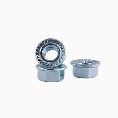 Купить ISO 4161 Hex Flange Nut Carbon Steel Zinc Plated High Quality Производство в сети