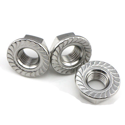 comprare ISO 4161 Noce standard di flange esessuale in gamma di dimensioni M3-M24 Realizzata in acciaio al carbonio con rivestimento in zinco fabbricazione online