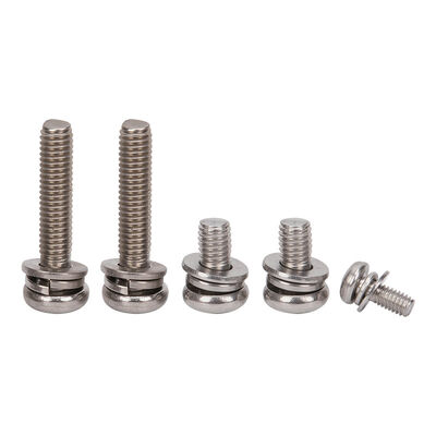 Buy GB9074.4 Standard Pre-Assembled Vibration Resistant Pan Head Screw Kit with Flat and Spring Washer online manufacture