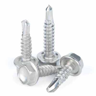 comprar Parafusos autoperfurantes de aço inoxidável DIN 7504K 410 com cabeça de arruela sextavada Fabricação em linha