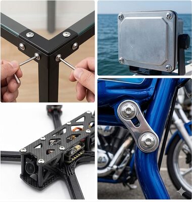 comprar Parafusos de aço inoxidável da cabeça do botão do soquete do hexágono do ISO 7380-2 com colar Fabricação em linha