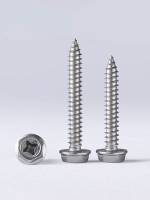 Zinc Hex Flange Screw Grade 8.8 Cross Pan Head Screw M10 Cold Forged