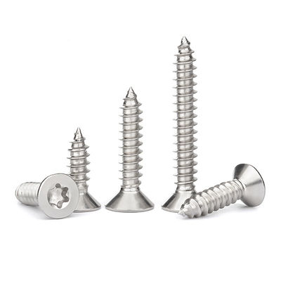 Stainless Steel Self Tapping Screws , Flat Head Torx Self Tapping Screw