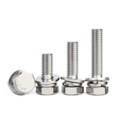 Grade 5 External Hex Bolt Full Thread M8 Bolt With Washer And Spring