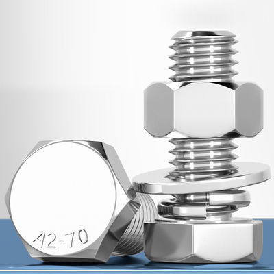M3 - M14 Machine Bolt Hex Head Bolts And Nuts High Torsional Strength