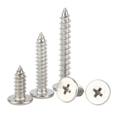 Durable Self Tapping Phillips Screw Corrosion Resistant Self Tapping Metal Screws Flat Head