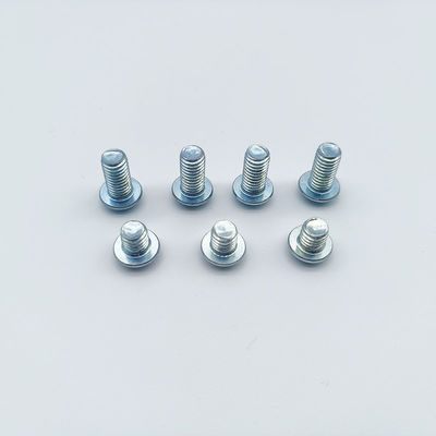 DIN7380 Carbon Steel Blue-White Zinc Coated Hex Socket Botton Screws 