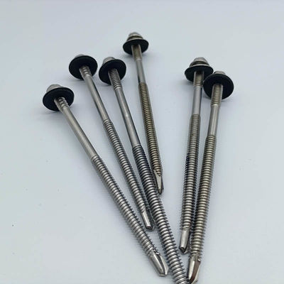 ST5.5*100 ISO DIN15480 Stainless Steel Hex Self Drilling Screw With Washer
