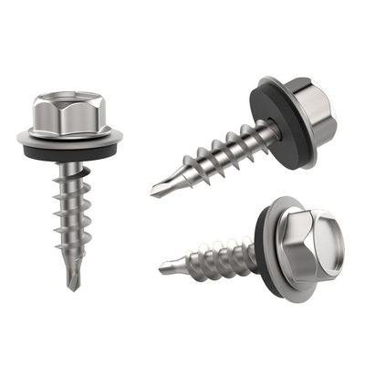 5.5x75mm HEX With Flange Self Drilling Screws With EPDM Washer