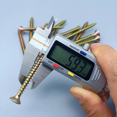 Class 8.8 DIN7505 Yellow Zinc Plating Fiber Board Self Tapping Screw Standard