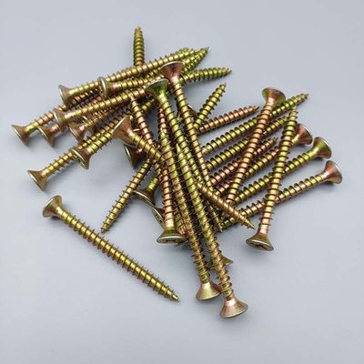 Zinc Plated DIN7505 Standard Cross Countersunk Self Tapping Galvanized Screw For Building Projects