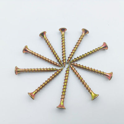 Yellow Zinc Plated Bugle Head Wood Screw For Strong And Secure Joinery