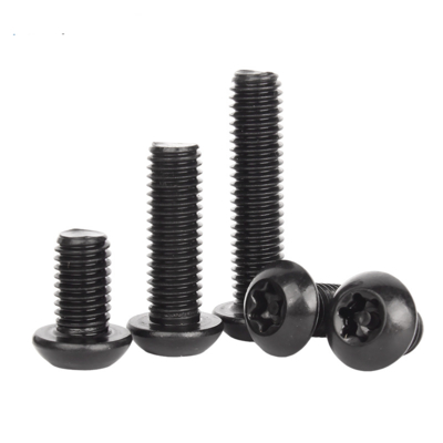 ISO7380 Black Oxide Coated Torx Pan Head Screws Anti-Corrosion Fasteners
