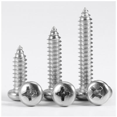 DIN7981 Slotted Posidriv Self Tapping Screw Type C Point