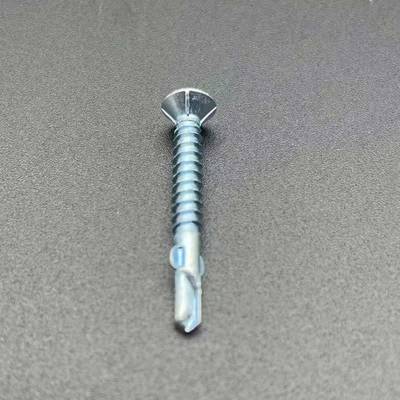 Carbon Steel Countersunk Cross Head Double Ear Dovetail Anti Slip Self Drilling Screw