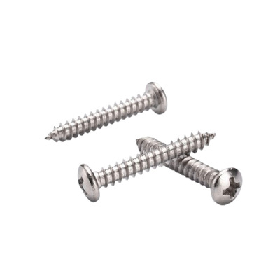 GB845 Carbon Steel Medium Duty Self Tapping Screw with Phosphated Finish and Phillips Pan Head