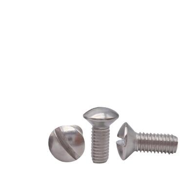 Passivation Treatment DIN 964 Stainless Steel Slotted Raised Countersunk Screws