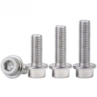DIN 251 SS304/316 Hex Socket Flange Allen Machine Screws for Industrial Assembly