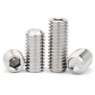 DIN916 Cup Point Hex Socket Set Screws, Stainless Steel Allen Grub Screws