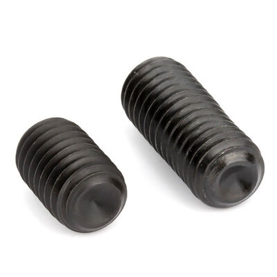 DIN916 Hex Socket Cup Point Set Screw, Black Oxide / Plain Finish Grub Screws